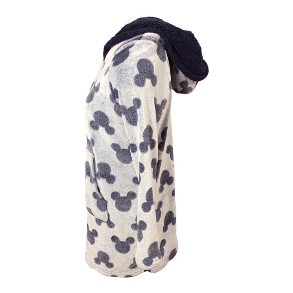 Disney Gray and Black Mickey Mouse Pajama Hoodie - Picture 2 of 4